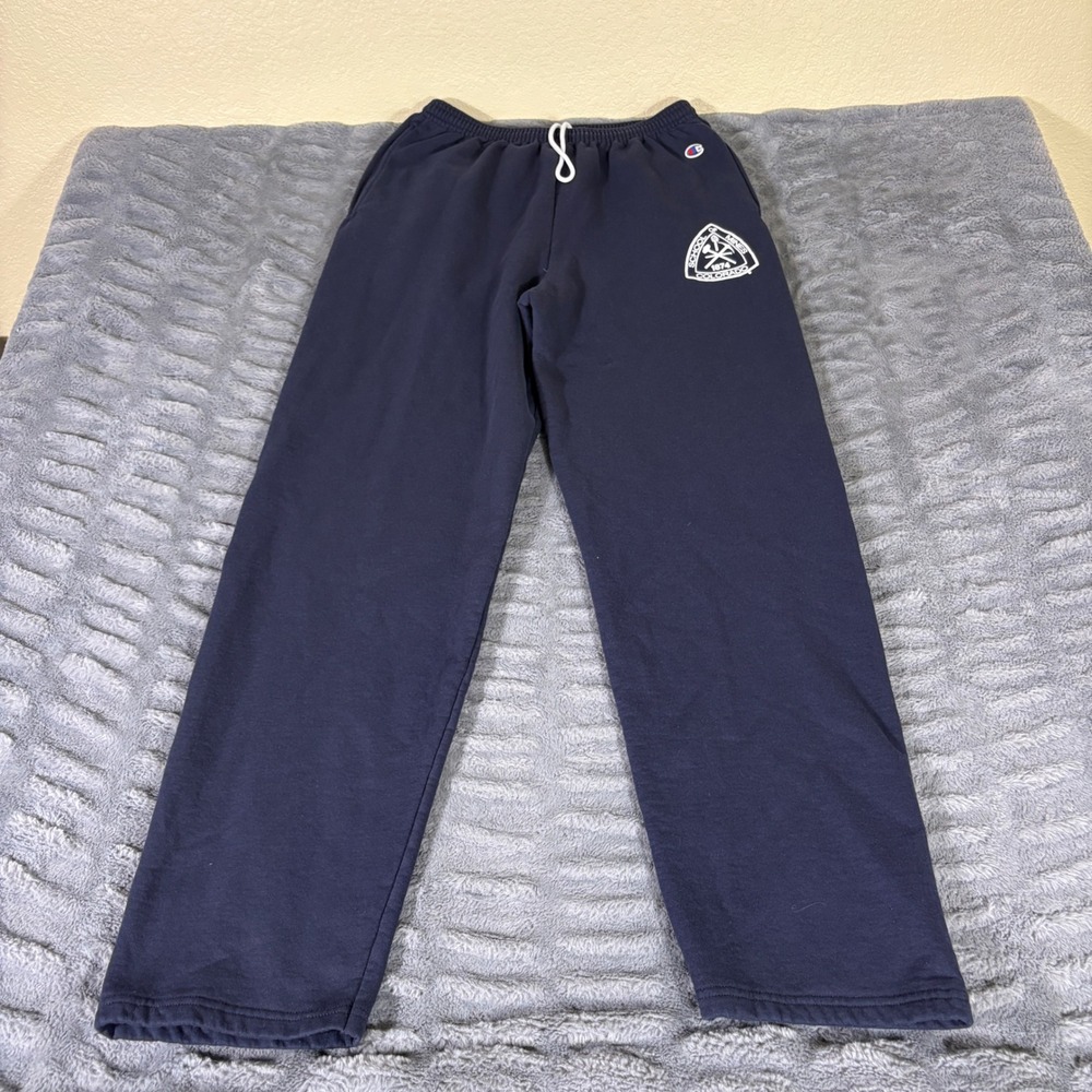 Champion Colorado School of Mines Sweatpants Mens Large Navy Blue Fleece Joggers